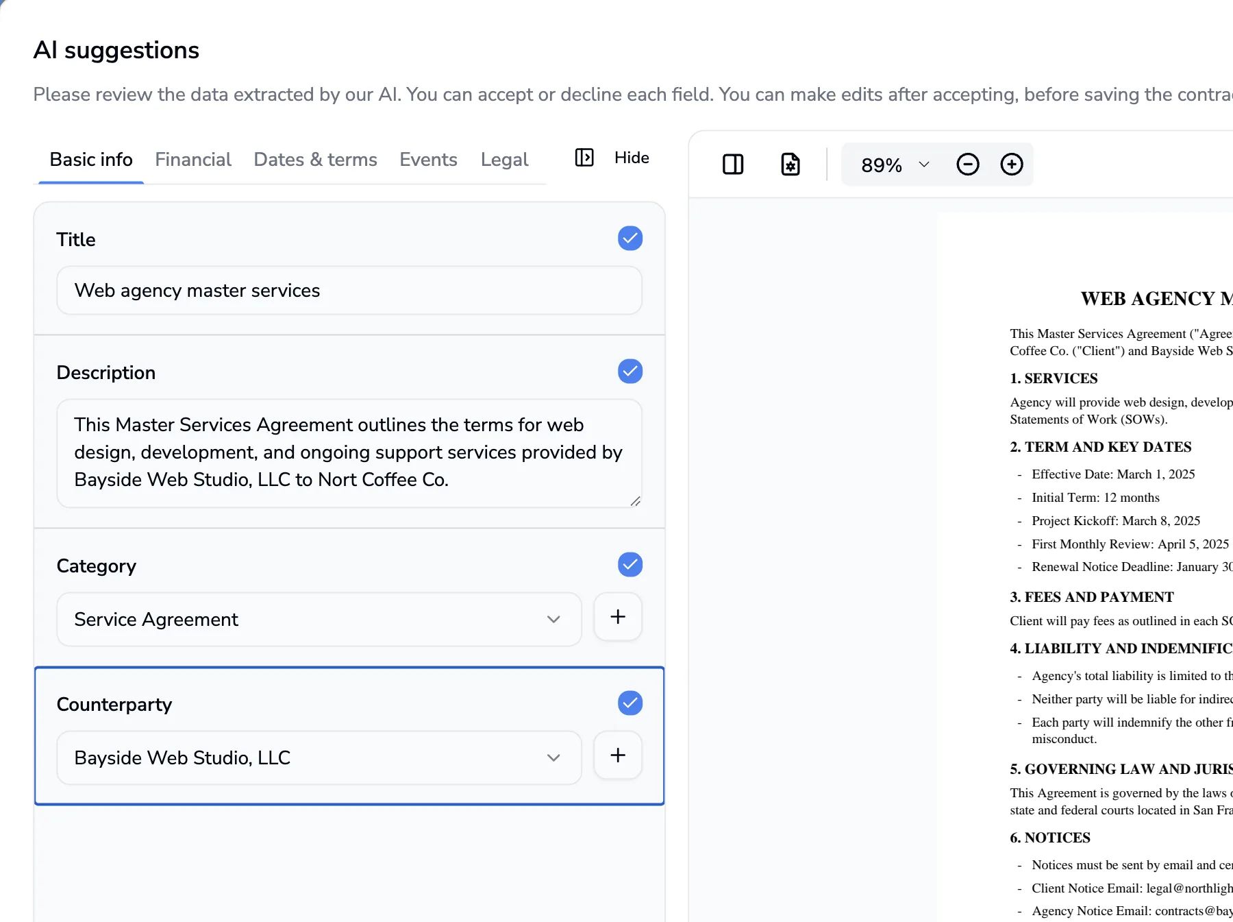 Save manual data entry with AI extraction