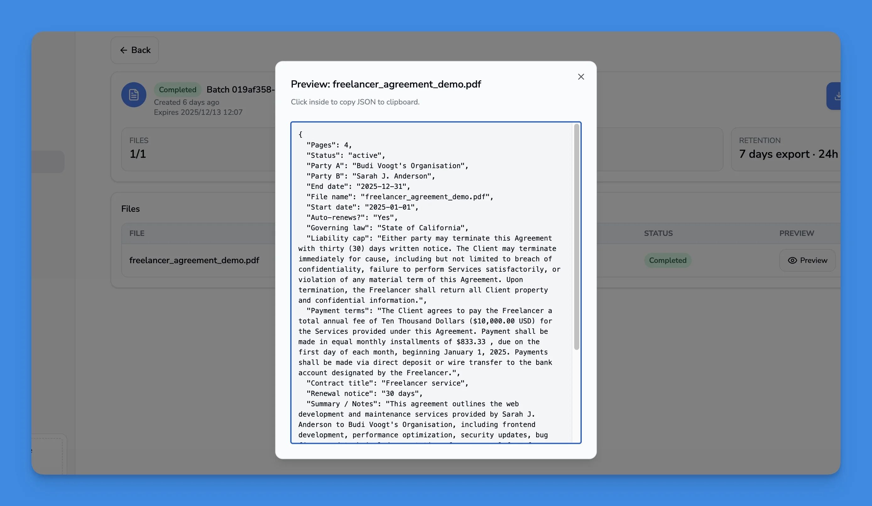 Contracko Feature