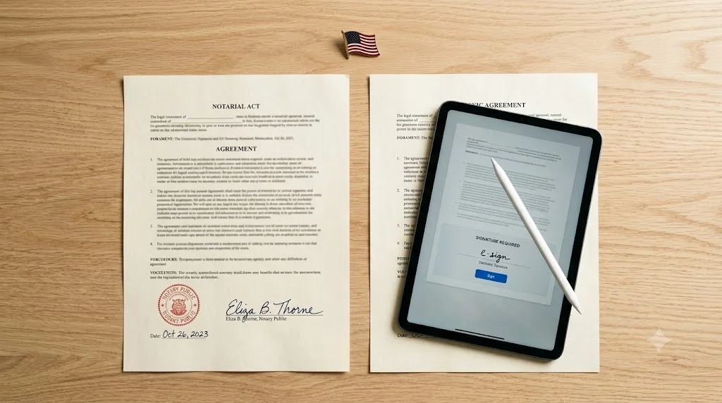 Image of UETA vs ustawa ESIGN: podpis elektroniczny w USA