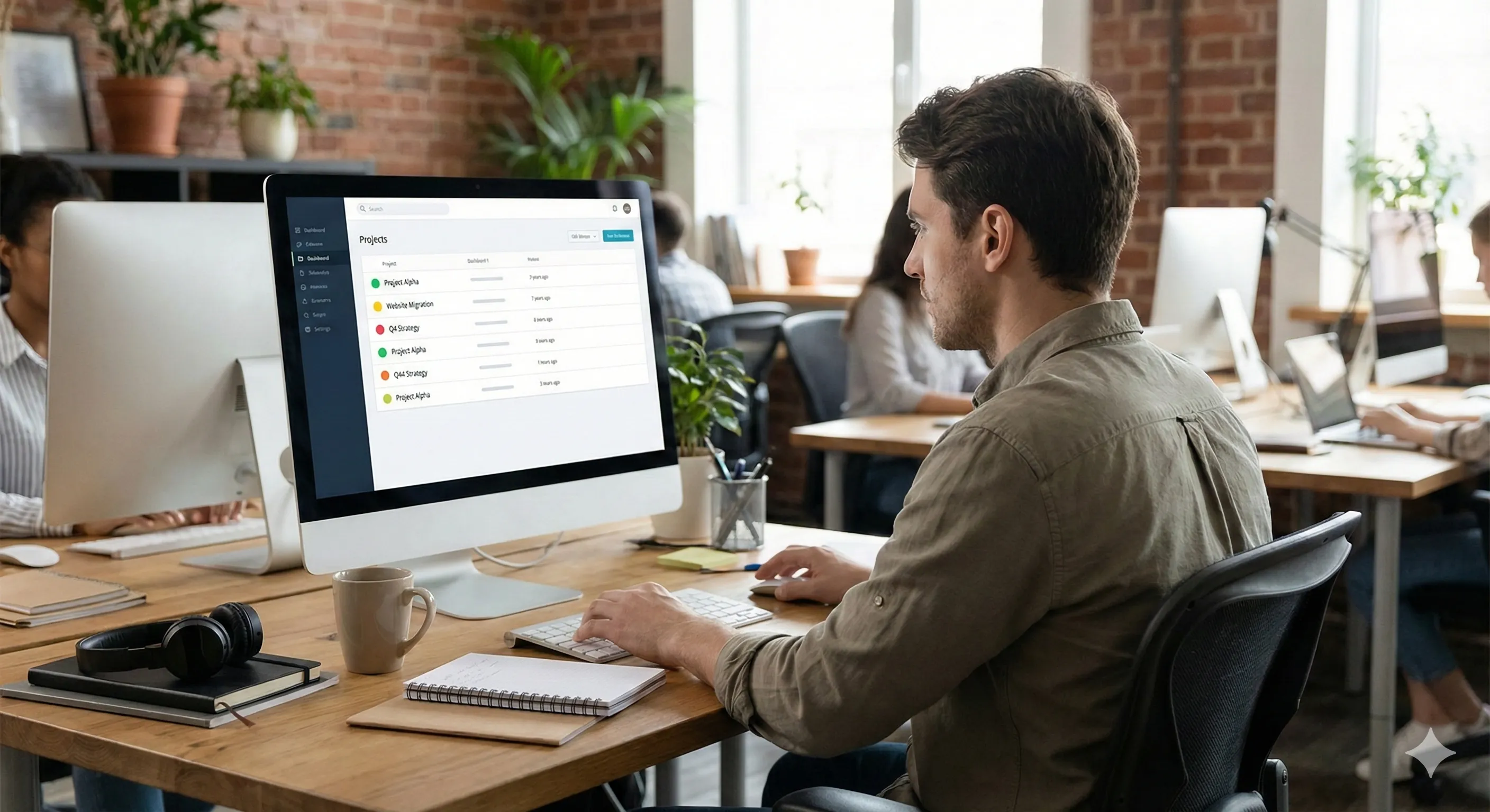 Operationeel manager bekijkt het contractdashboard